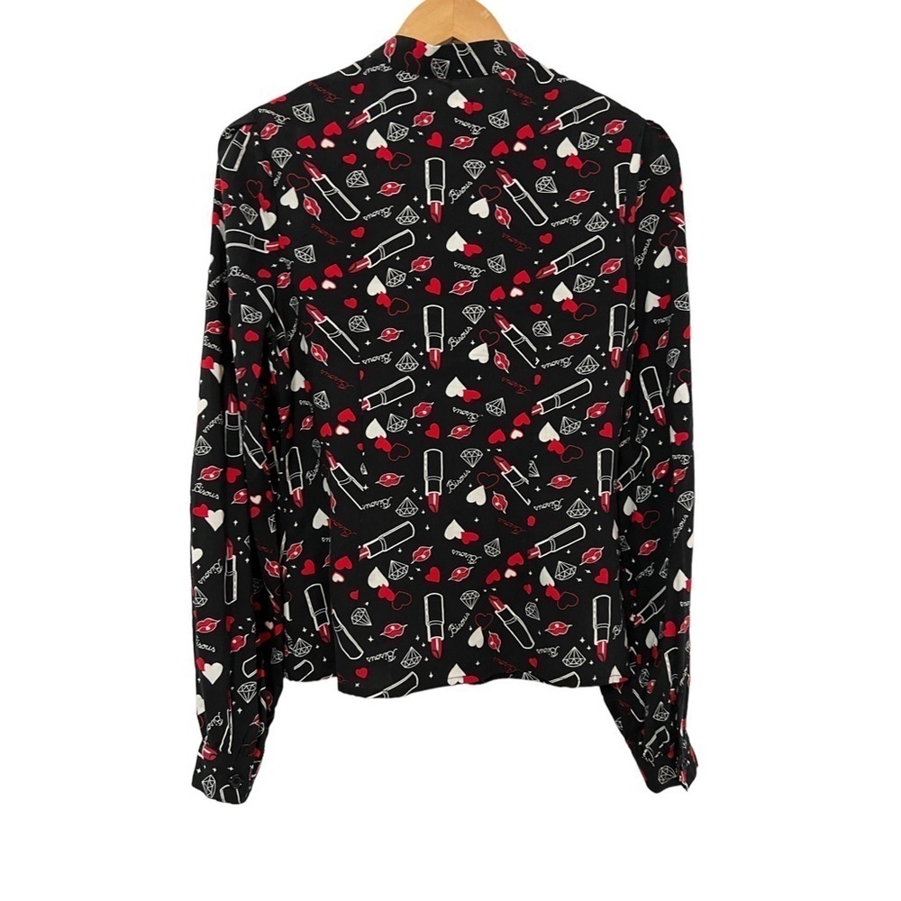 HELL BUNNY BISOUS BLOUSE SIZE SMALL - Picture 5 of 7